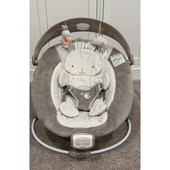 New InLighten Baby Bouncer Infant Seat with Light Up -Toy Bar, Vibrations - Picture 1 of 2